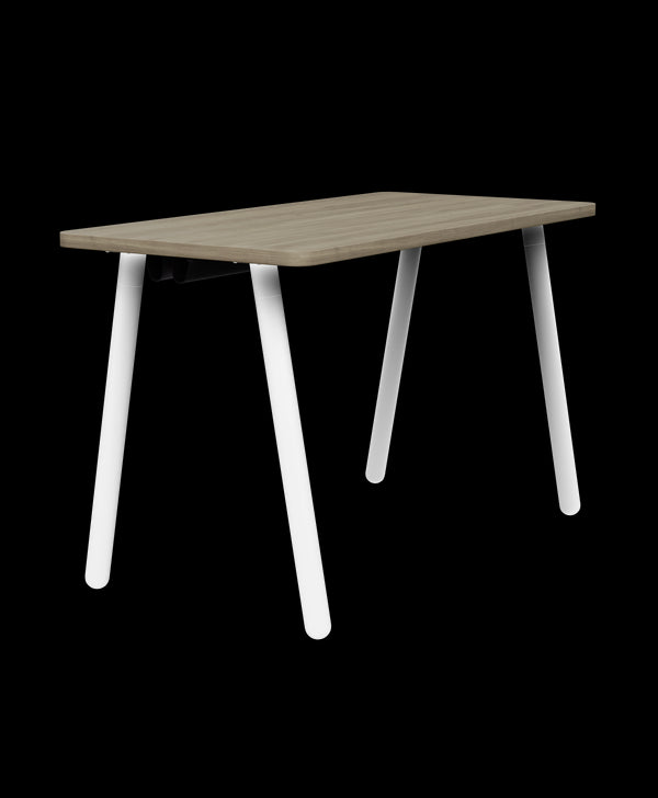 X-Desk Studio with Angled Legs - Driftwood