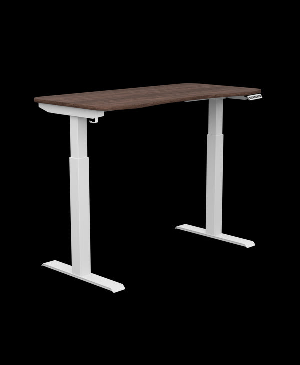 X-Desk Rise with Concave Top - Coffee